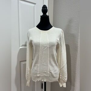 St. John  Beige Long Sleeve Sweater Size S